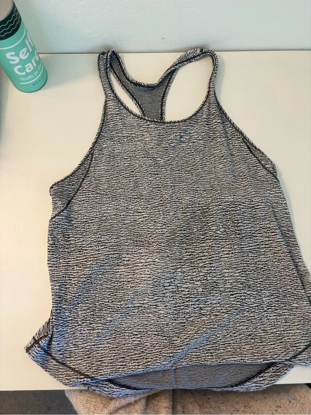Lululemon Racerback Gray & Black Tank Top